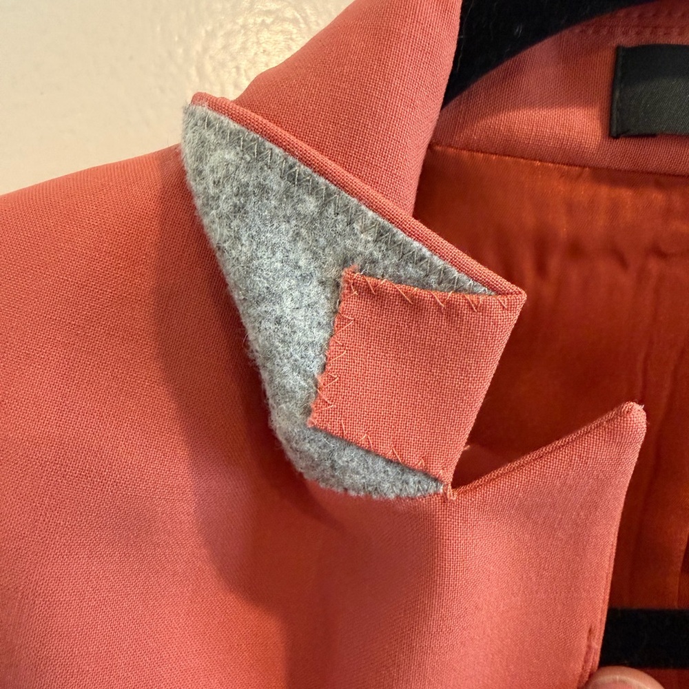 Theory Women's Gabe Sevona Virgin Wool Blazer in Coral *Matching Dress Avail.* - Picture 8 of 10
